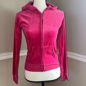 Pink Terrycloth Hoodie